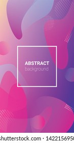 Fluid Shapes. Horizontal Orientation. Modern Geometric Pattern. Banner Design Composition. Fluid Shapes.