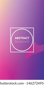 Fluid Shapes. Horizontal Orientation. Modern Geometric Pattern. Banner Design Composition. Fluid Shapes.