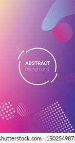 Fluid Shapes. Horizontal Orientation. Modern Geometric Pattern. Banner Design Composition. Fluid Shapes.