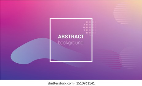 Fluid Shapes. Horizontal Orientation. Modern Geometric Pattern. Banner Design Composition. Fluid Shapes.