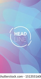 Fluid Shapes. Horizontal Orientation. Modern Geometric Pattern. Banner Design Composition. Fluid Shapes.