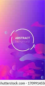 Fluid Shapes. Horizontal Orientation. Modern Geometric Pattern. Banner Design Composition. Fluid Shapes.