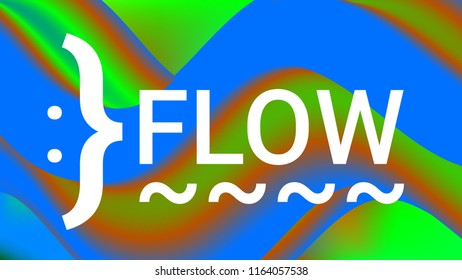 Fluid shapes. Liquid neon background. Organic fluid colors pattern. Beauty cosmetic template. Modern colorful artistic texture. Fashion art. Gradient shapes composition. Minimal geometric background