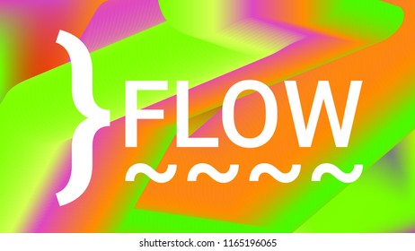 Fluid shapes. Liquid neon background. Organic fluid colors pattern. Beauty cosmetic template. Modern colorful artistic texture. Fashion art. Gradient shapes composition. Minimal geometric background