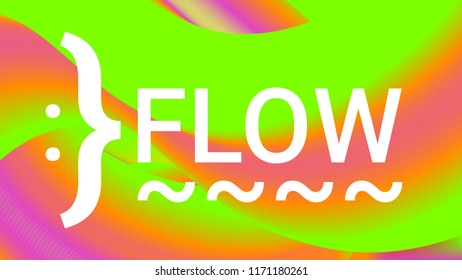Fluid shapes. Liquid neon background. Organic fluid colors pattern. Beauty cosmetic template. Modern colorful artistic texture. Fashion art. Gradient shapes composition. Minimal geometric background