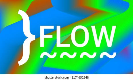 Fluid shapes. Liquid neon background. Organic fluid colors pattern. Beauty cosmetic template. Modern colorful artistic texture. Fashion art. Gradient shapes composition. Minimal geometric background