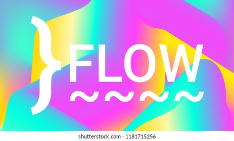 Fluid shapes. Liquid neon background. Organic fluid colors pattern. Beauty cosmetic template. Modern colorful artistic texture. Fashion art. Gradient shapes composition. Minimal geometric background