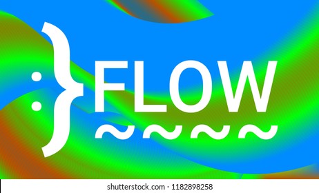 Fluid shapes. Liquid neon background. Organic fluid colors pattern. Beauty cosmetic template. Modern colorful artistic texture. Fashion art. Gradient shapes composition. Minimal geometric background