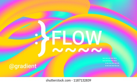 Fluid shapes. Liquid neon background. Organic fluid colors pattern. Beauty cosmetic template. Modern colorful artistic texture. Fashion art. Gradient shapes composition. Minimal geometric background