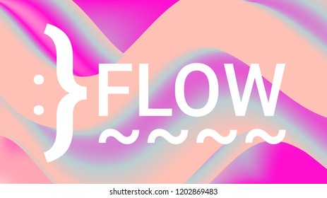 Fluid shapes. Liquid neon background. Organic fluid colors pattern. Beauty cosmetic template. Modern colorful artistic texture. Fashion art. Gradient shapes composition. Minimal geometric background