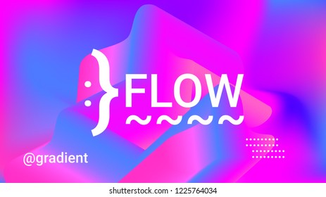 Fluid shapes. Liquid neon background. Organic fluid colors pattern. Beauty cosmetic template. Modern colorful artistic texture. Fashion art. Gradient shapes composition. Minimal geometric background