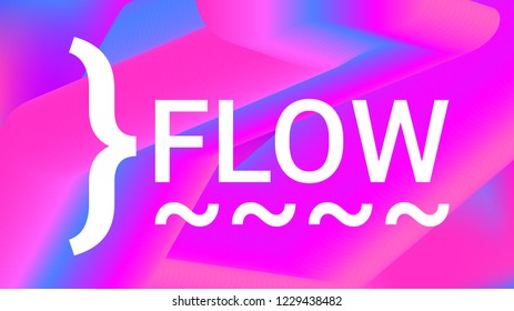Fluid shapes. Liquid neon background. Organic fluid colors pattern. Beauty cosmetic template. Modern colorful artistic texture. Fashion art. Gradient shapes composition. Minimal geometric background
