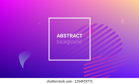 Fluid Shapes. Modern Geometric Pattern. Horizontal Orientation. Banner Design Composition. Fluid Shapes.