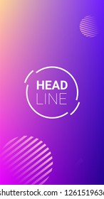 Fluid Shapes. Modern Geometric Pattern. Horizontal Orientation. Banner Design Composition. Fluid Shapes.