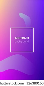 Fluid Shapes. Modern Geometric Pattern. Horizontal Orientation. Banner Design Composition. Fluid Shapes.