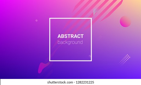 Fluid Shapes. Modern Geometric Pattern. Horizontal Orientation. Banner Design Composition. Fluid Shapes.