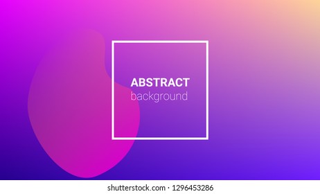Fluid Shapes. Modern Geometric Pattern. Horizontal Orientation. Banner Design Composition. Fluid Shapes.