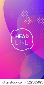 Fluid Shapes. Modern Geometric Pattern. Horizontal Orientation. Banner Design Composition. Fluid Shapes.