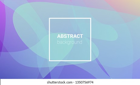 Fluid Shapes. Modern Geometric Pattern. Banner Design Composition. Horizontal Orientation. Fluid Shapes.