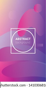 Fluid Shapes. Modern Geometric Pattern. Banner Design Composition. Horizontal Orientation. Fluid Shapes.
