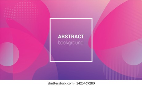 Fluid Shapes. Modern Geometric Pattern. Horizontal Orientation. Banner Design Composition. Fluid Shapes.