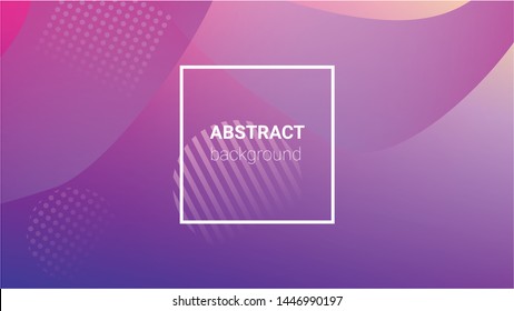 Fluid Shapes. Modern Geometric Pattern. Banner Design Composition. Horizontal Orientation. Fluid Shapes.