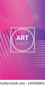 Fluid Shapes. Modern Geometric Pattern. Horizontal Orientation. Banner Design Composition. Fluid Shapes.