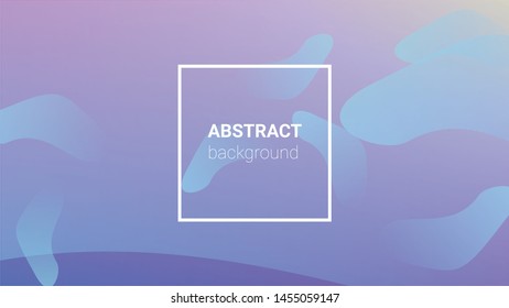 Fluid Shapes. Modern Geometric Pattern. Banner Design Composition. Horizontal Orientation. Fluid Shapes.