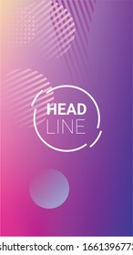Fluid Shapes. Modern Geometric Pattern. Banner Design Composition. Horizontal Orientation. Fluid Shapes.