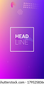 Fluid Shapes. Modern Geometric Pattern. Banner Design Composition. Horizontal Orientation. Fluid Shapes.