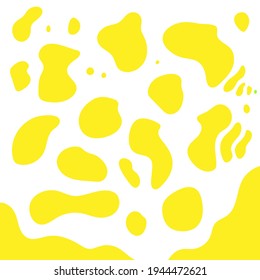 fluid shapes pack in yellow rounded for sign and corner design