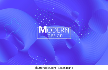 Fluid shapes. Purple 3D background. Modern design. Liquid background. Vector illustration.