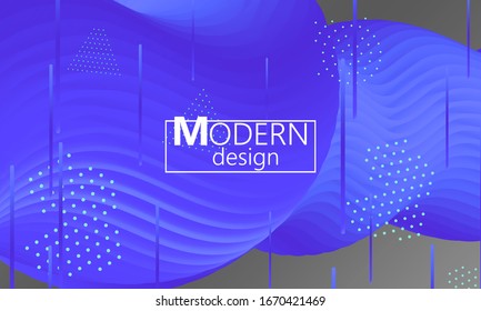 Fluid shapes. Purple 3D background. Modern design. Liquid background. Vector illustration.
