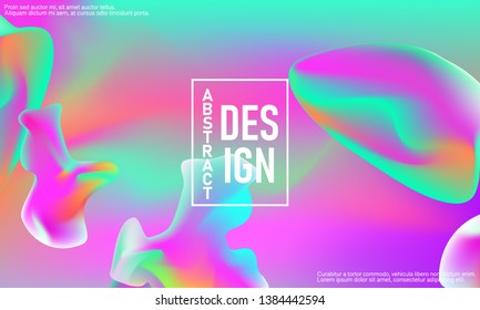 Fluid shapes. Trendy gradient colors. Pink background. Abstract fluid wallpaper. Vector illustration.