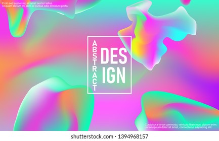 Fluid shapes. Trendy gradient colors. Pink background. Abstract fluid wallpaper. Vector illustration.