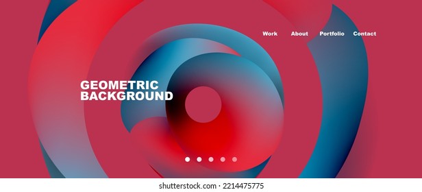Fluid shapes vector abstract background