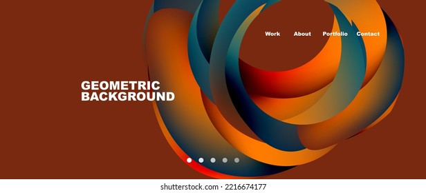 Fluid shapes vector abstract background