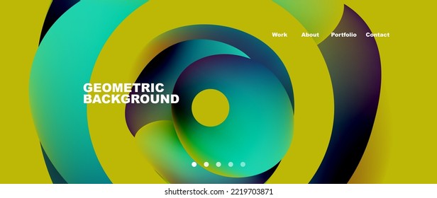 Fluid shapes vector abstract background