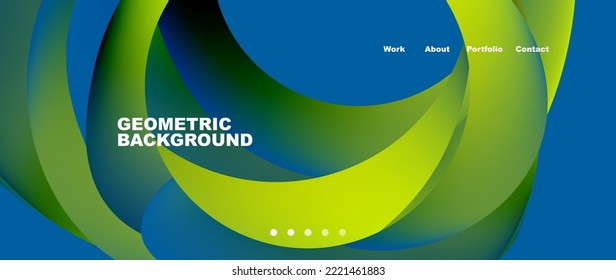 Fluid shapes vector abstract background