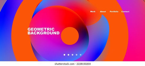 Fluid shapes vector abstract background