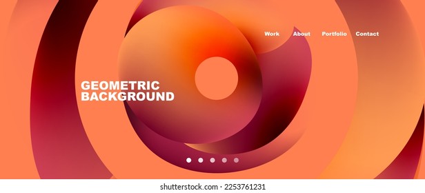 Fluid shapes vector abstract background