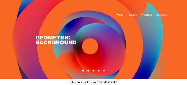 Fluid shapes vector abstract background