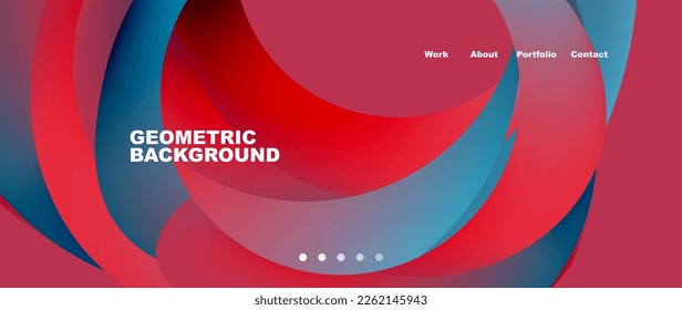 Fluid shapes vector abstract background