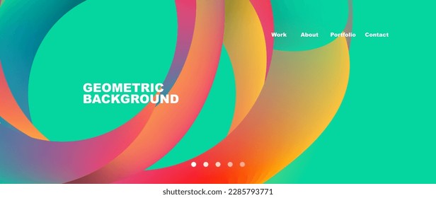 Fluid shapes vector abstract background