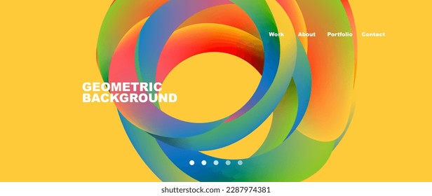 Fluid shapes vector abstract background