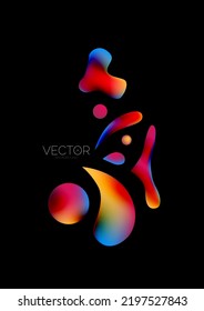 El fluido da forma al fondo vertical del fondo del fondo. Ilustración vectorial para el fondo del banner o la página de aterrizaje