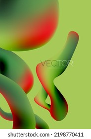 El fluido da forma al fondo vertical del fondo del fondo. Ilustración vectorial para el fondo del banner o la página de aterrizaje
