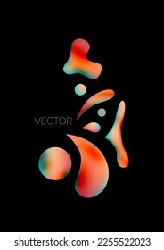 Fluid shapes vertical wallpaper background. Vector illustration for banner background or landing page