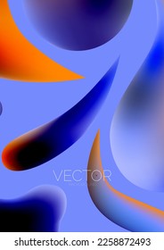 El fluido da forma al fondo vertical del fondo del fondo. Ilustración vectorial para el fondo del banner o la página de aterrizaje