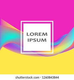 Fluid shapes. Wavy liquid background. Bright abstract backdrop concept. Trendy gradient waves design set template vector Poster Layout Magazine Flyer Banner Brochure Cover